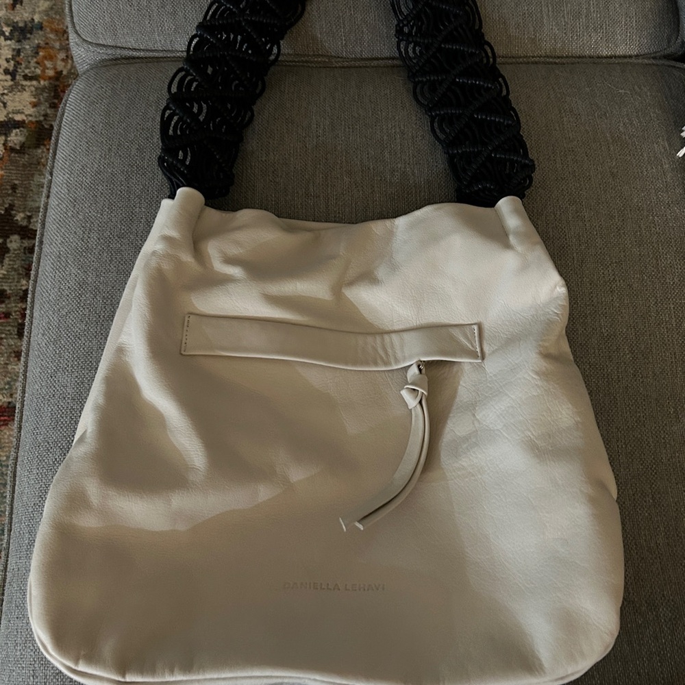 Cream and Black Elegant Shoulder Bag